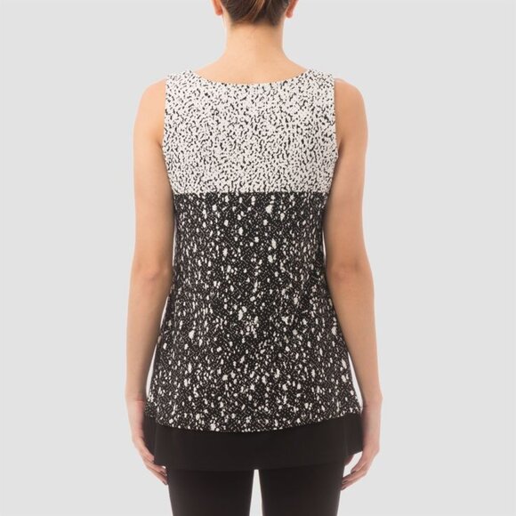 JOSEPH RIBKOFF Top Tank Tunic Layered Split Front 162804 NEW New with Tags Sz 8 - Picture 2 of 12